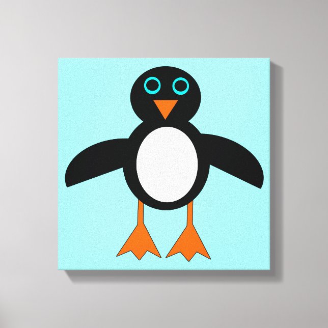 Impression sur toile de pingouin mignon (Recto)