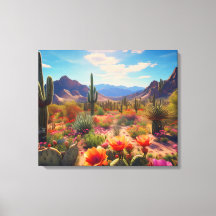 Impression sur toile du désert du Sud-Ouest