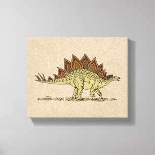 Impression sur toile du dinosaure jurassique Stégo