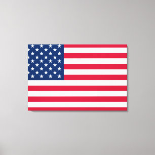 Impression sur toile du drapeau américain