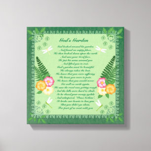 Impression sur toile du jardin de Dieu