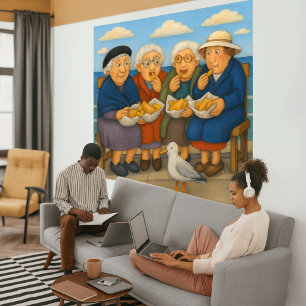 Impression sur toile enroulée Fish And Chips