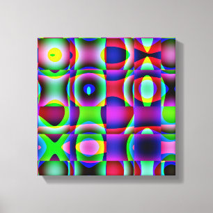 Impression sur toile enveloppée, Cubisme Tic Tac T