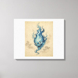 Impression sur toile Esprit Onibi Flamme Dorée