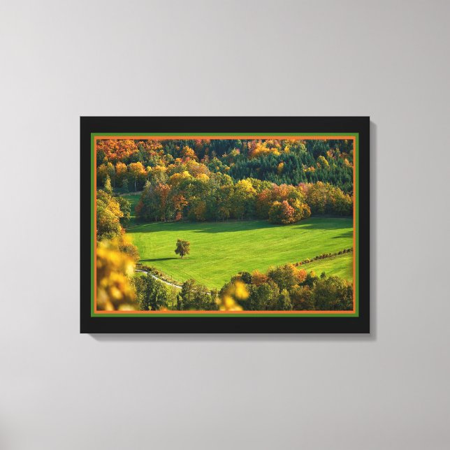 Impression sur toile Été dans la vallée (Recto)