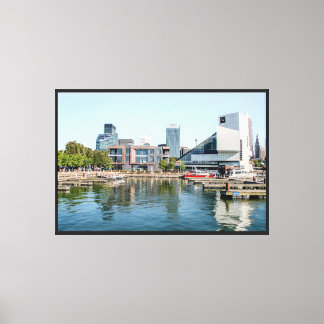 Impression sur toile étendue du centre-ville de Cl