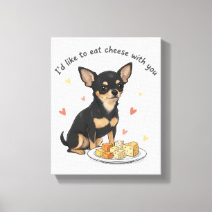 Impression sur toile étirée de Chihuahua