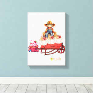 Impression sur toile étirée Épouvantail d'Hallowee