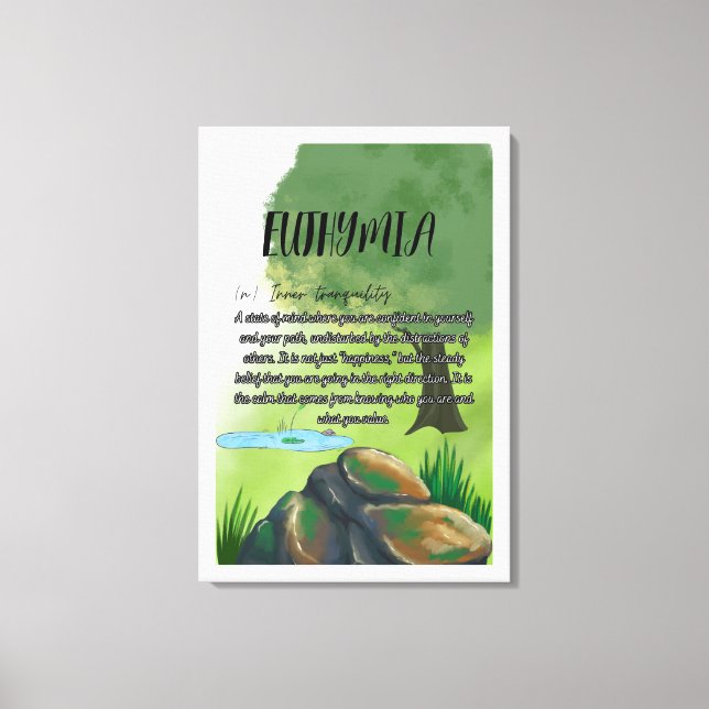 Impression sur toile étirée Euthymia (Recto)