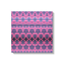 Impression sur toile étirée Indigo Pink II