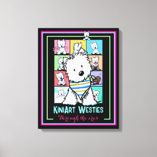 Impression sur toile étirée KiniArt Westies Eras