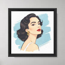 Impression sur toile étirée Silent Grace Vintage G