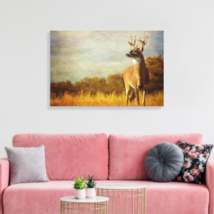 Impression sur toile étirée texturée blanc
