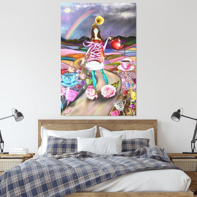 Impression sur toile Fantasy Coffee Time (Insitu(Chambre))