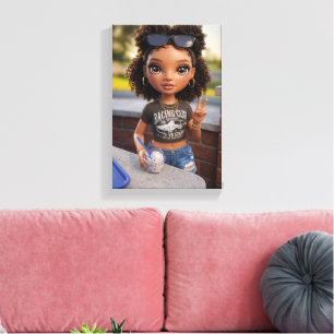 Impression sur toile Glam Doll
