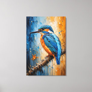 Impression sur toile impasto du majestueux martin-