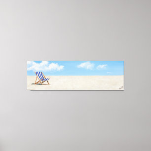 Impression sur toile - La chaise bleue - par Just 