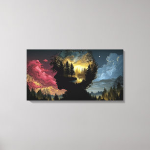 Impression sur toile La Forêt depuis les Arbres