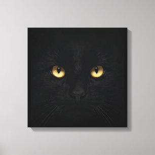 Impression sur toile Le Chat Noir