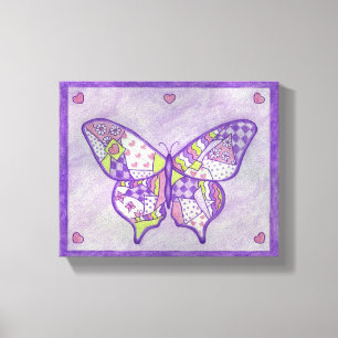 Impression sur toile papillon