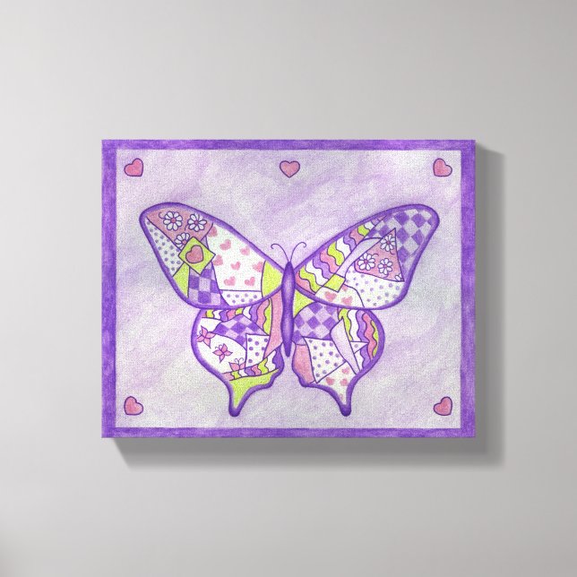 Impression sur toile papillon (Recto)