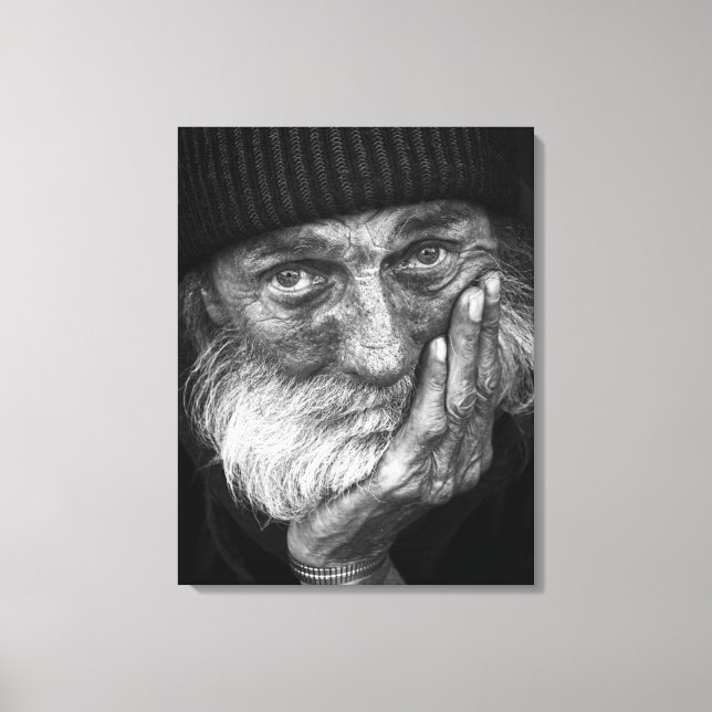 Impression sur toile - Portrait de l'homme âgé (Recto)