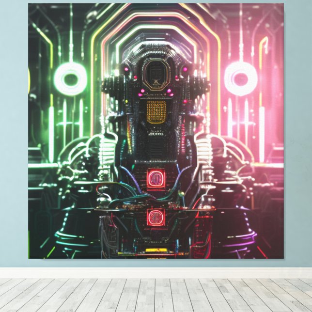 Impression sur toile Robot 1 (Insitu (Plancher de Bois))
