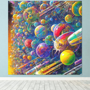 impression sur toile Space Race