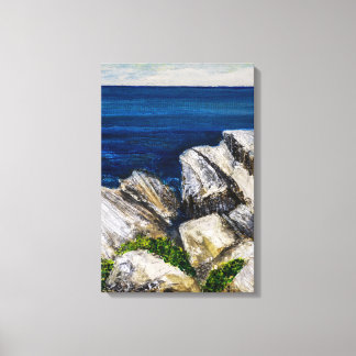 Impression sur toile - Sur les rochers
