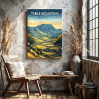 Impression sur toile Table Mountain Afrique du Sud
