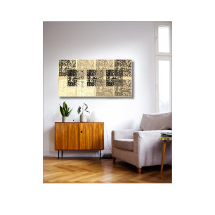 Impression sur toile tendue d'art contemporain mod
