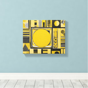 Impression sur toile tendue d'art IA de l'abeille