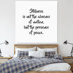 Impression sur toile tendue de citation motivante