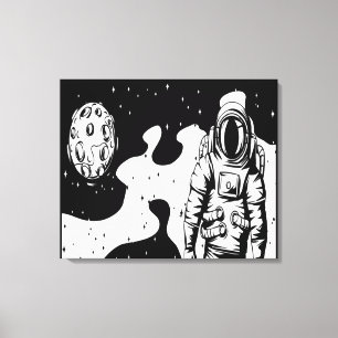 Impression sur toile tendue de l'état d'astronaute