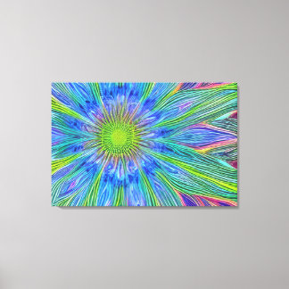 Impression sur toile tendue décorée