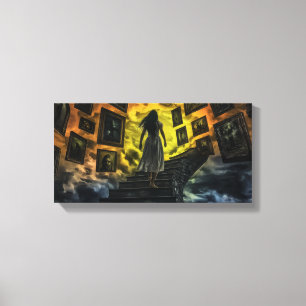 Impression sur toile tendue d'escaliers sans fin d