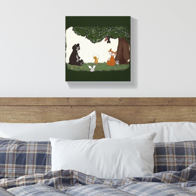 Impression sur toile tendue figdewdrop Jour de pri (Insitu(Chambre))