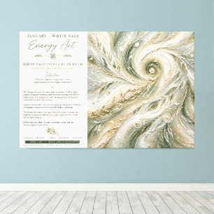 Impression sur toile tendue Janvier — Énergie de S