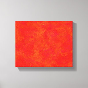 Impression sur toile tendue motif abstrait orange