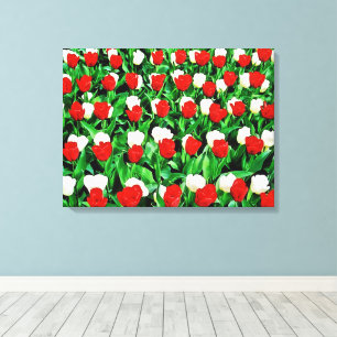 Impression sur toile tendue tulipes