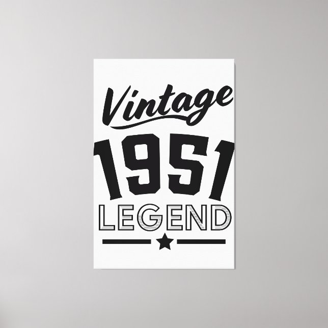 Impression sur toile vintage 1950 (Recto)