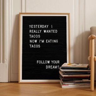 Impression tableau tactile Impression d'un taco Im