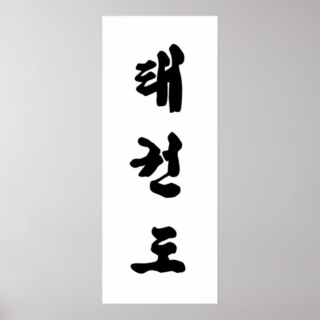 Impression Tae Kwon Do Canvas (Devant)