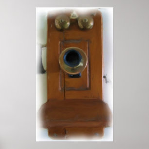 Impression téléphonique vintage - Prêt à encadrer!