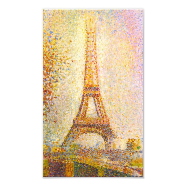 Impression Tour Eiffel Seurat (Devant)