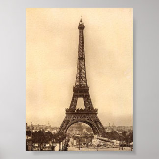 Impression tour Eiffel vintage