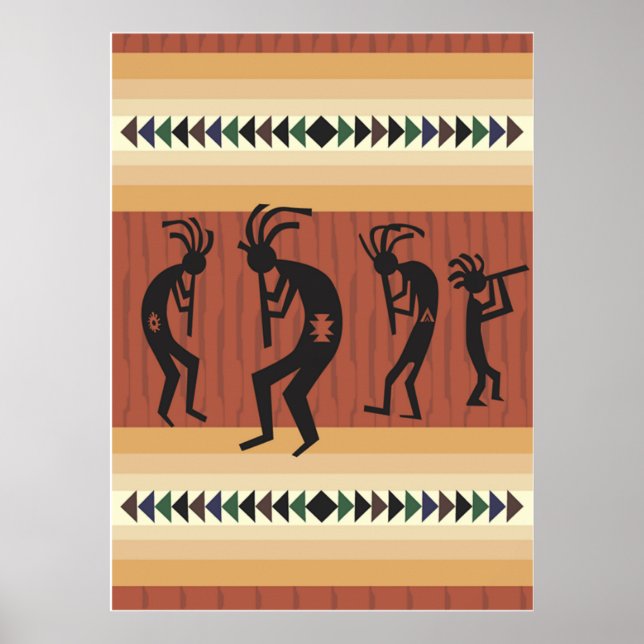 Impression tribale Kokopelli (Devant)