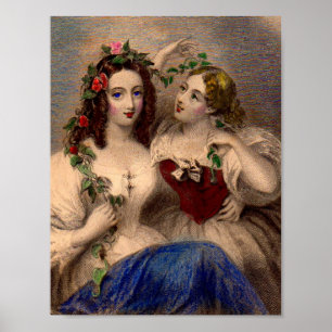 Impression victorienne La couronne de Parting colo