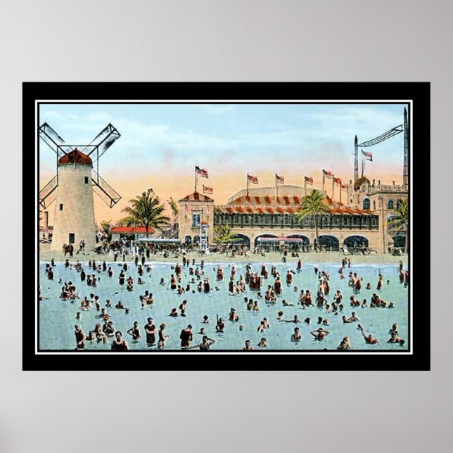 Impression vintage de Miami Beach (Devant)