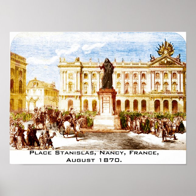 Impression vintage de Nancy France (Devant)